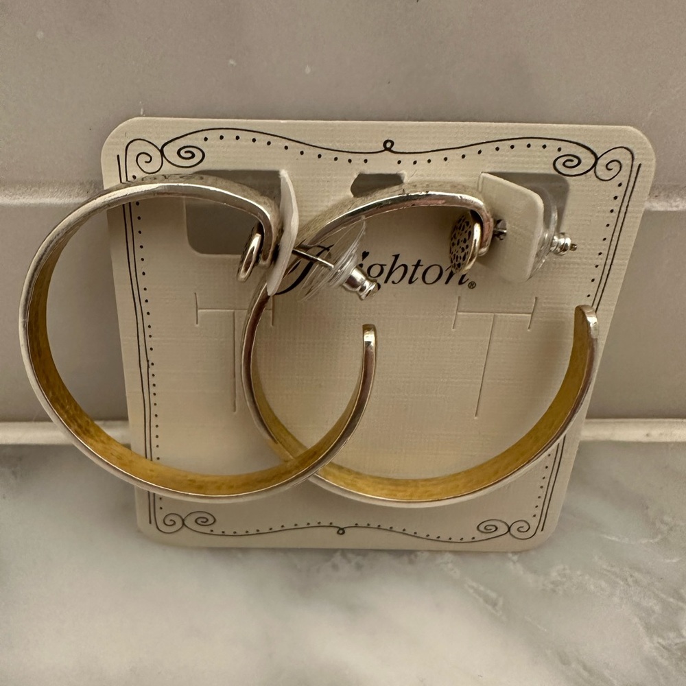 Brighton Silver Hoop Earrings